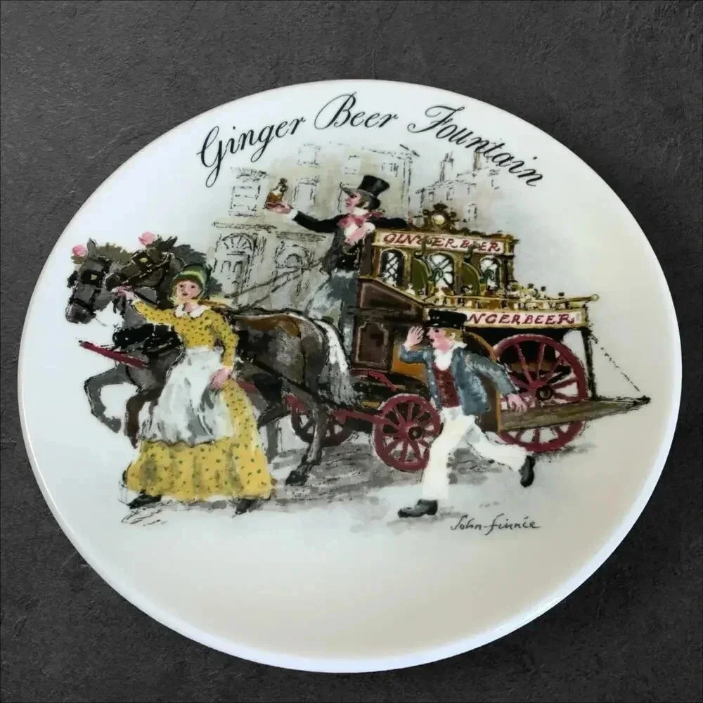 Wedgwood Collectors Plate Vintage 1986 Ginger Beer Fountain John Finnie 8.5"